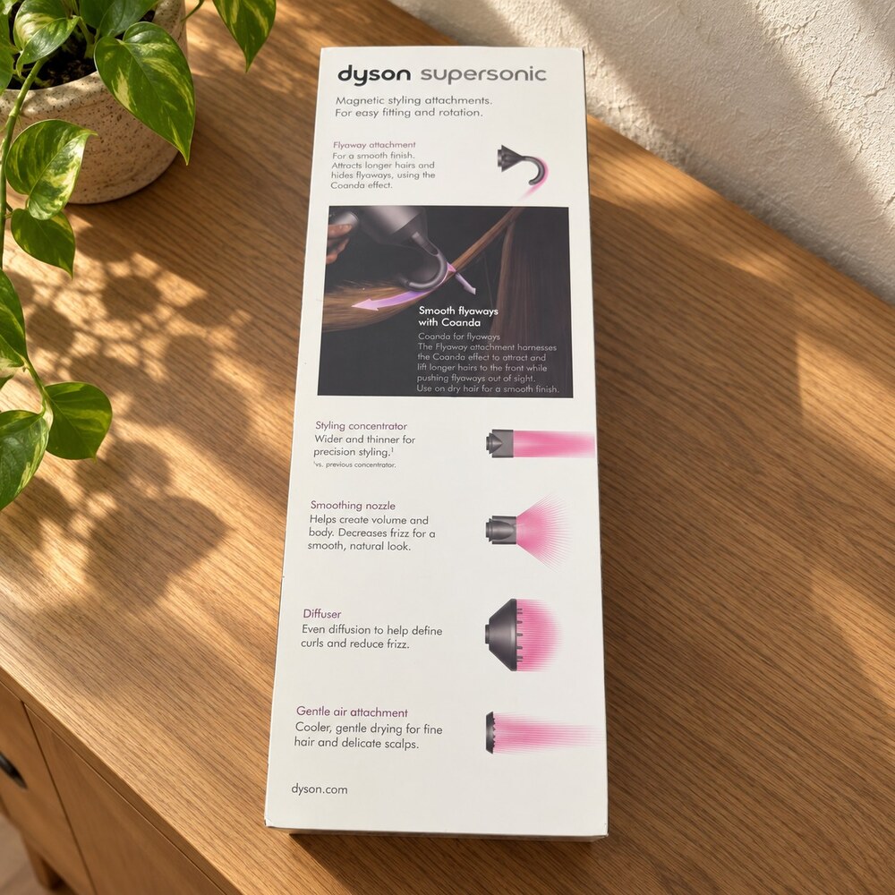 Dyson Supersonic Hair Dryer with Box, Gray and Pink - Picture 7 of 10